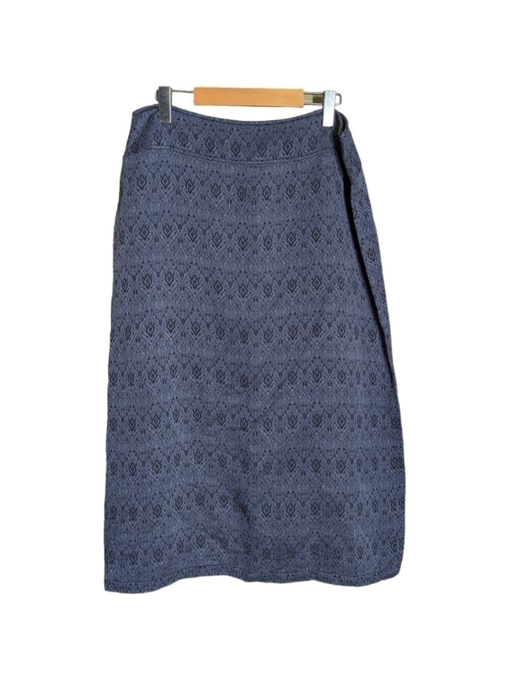 16P • J. Jill • Silk Blend Long Line Boho Jacquard Skirt (Petite)